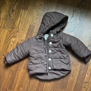 Baby CZ Brown Kids Hooded Jacket